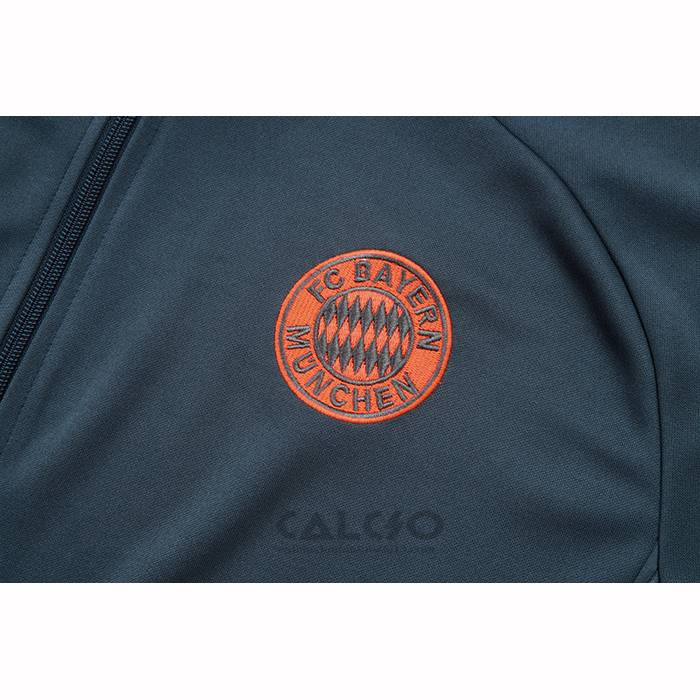 Tuta da Track di Giacca Bayern Monaco Bambino 2025-2026 Grigio Arancione
